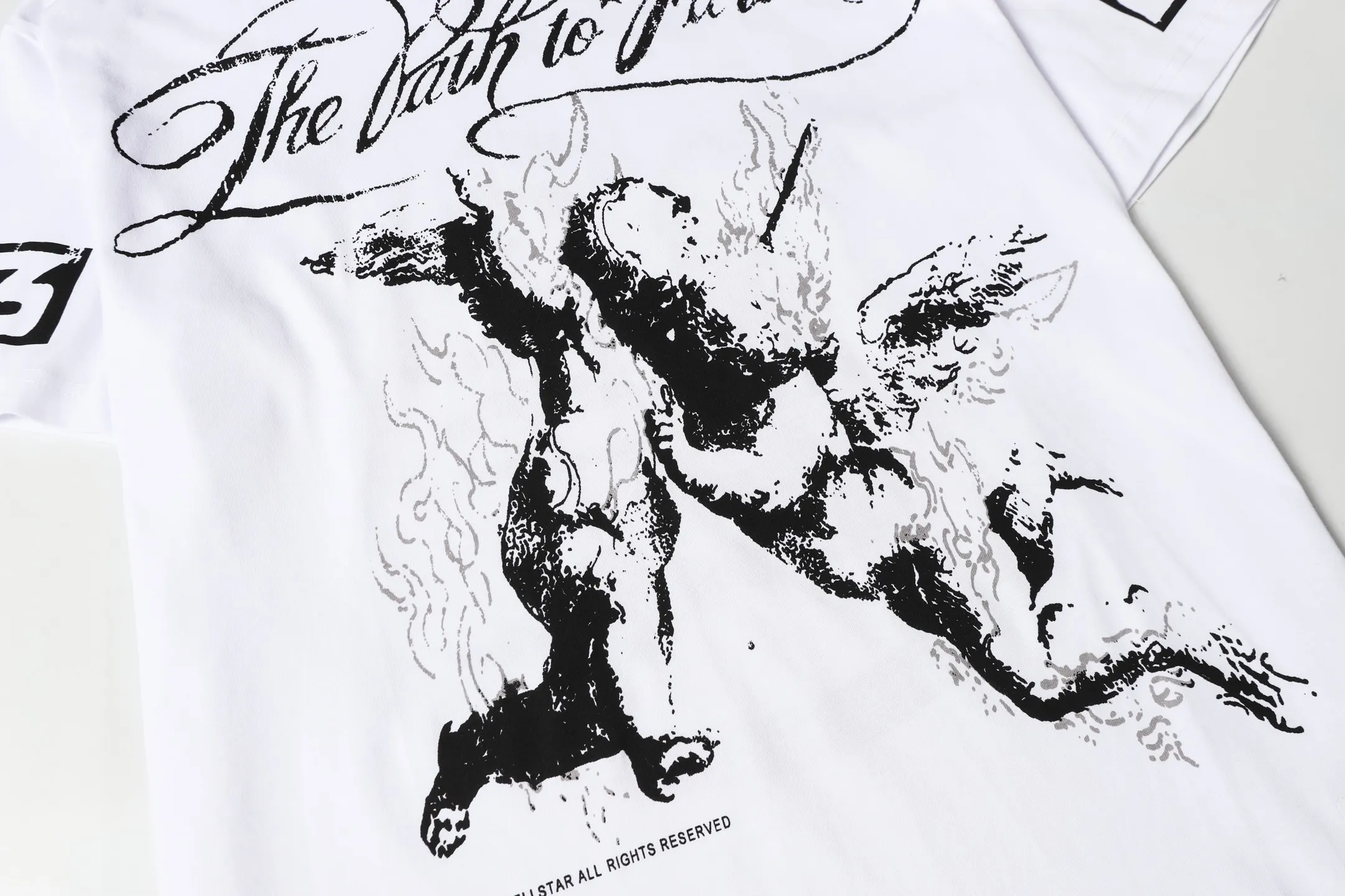 713# /White I P54 In Stock Hellstar 、 T （fabric):32 240 Sizes（size）：S-M- L- X L （colour）： /White